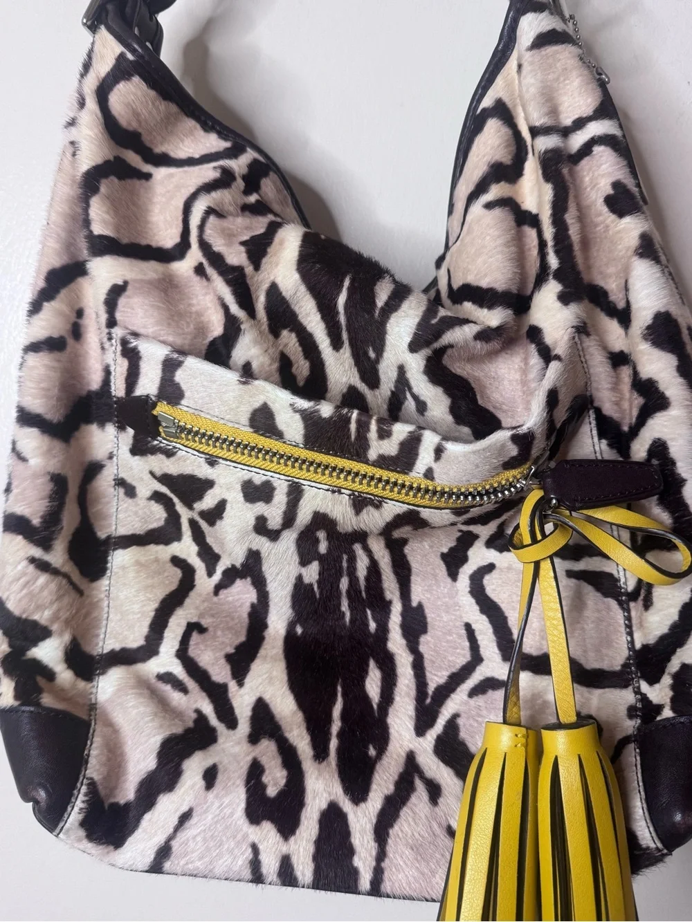 Coach Ocelot Calf Hair Vintage Large Duffle